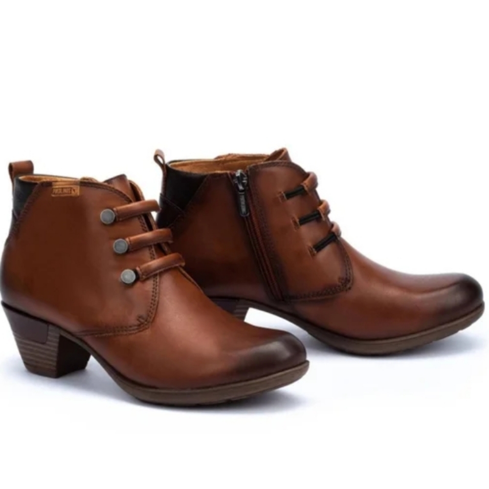 PIKOLINOS High-Heel Ankle Booties Leather Rotterdam 7.5